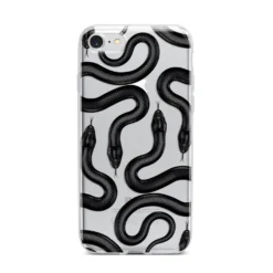 Snake Pattern IPhone Case -CaseCraze Store Snake Pattern iPhone 7 Bumper Case on Silver iPhone