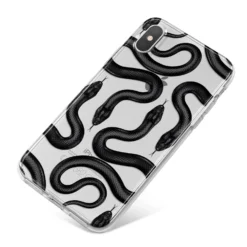 Snake Pattern IPhone Case -CaseCraze Store Snake Pattern iPhone X Bumper Case on Silver iPhone