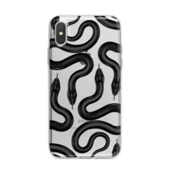 Snake Pattern IPhone Case -CaseCraze Store Snake Pattern iPhone X Bumper Case on Silver iPhone Alternative Image 1