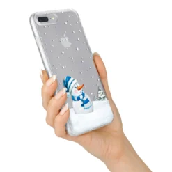 Snowman IPhone Case -CaseCraze Store Snowman iPhone 7 Plus Bumper Case on Silver iPhone Alternative Image