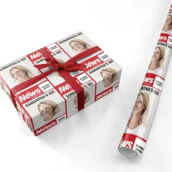 Spoof Newspaper Wrapping Paper -CaseCraze Store Spoof Newspaper Personalised Wrapping Paper