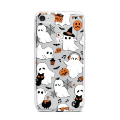 Spooky Halloween Ghost IPhone Case -CaseCraze Store Spooky Halloween Ghost iPhone 7 Bumper Case on Silver iPhone