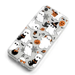 Spooky Halloween Ghost IPhone Case -CaseCraze Store Spooky Halloween Ghost iPhone 8 Bumper Case on Silver iPhone Alternative Image