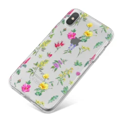 Sprigs Of Floral IPhone Case -CaseCraze Store Sprigs Of Floral iPhone X Bumper Case on Silver iPhone