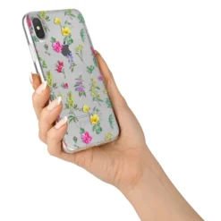 Sprigs Of Floral IPhone Case -CaseCraze Store Sprigs Of Floral iPhone X Bumper Case on Silver iPhone Alternative Image 2