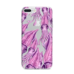 Squid IPhone Case -CaseCraze Store Squid iPhone 7 Plus Bumper Case on Silver iPhone