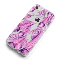 Squid IPhone Case -CaseCraze Store Squid iPhone 8 Bumper Case on Silver iPhone Alternative Image