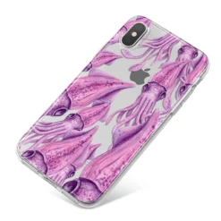 Squid IPhone Case -CaseCraze Store Squid iPhone X Bumper Case on Silver iPhone