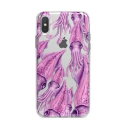 Squid IPhone Case -CaseCraze Store Squid iPhone X Bumper Case on Silver iPhone Alternative Image 1