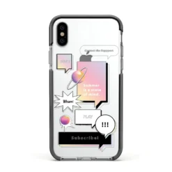 Summer Is A State Of Mind IPhone Case -CaseCraze Store Summer Is A State Of Mind Apple iPhone Xs Impact Case Black Edge on Silver Phone