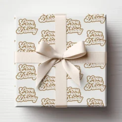 Love You Daddy Wrapping Paper