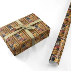Te Nave Nave Fenua By Paul Gauguin Fine Art Masterpiece Wrapping Paper -CaseCraze Store Te nave nave fenua by Paul Gauguin Fine Art Masterpiece Personalised Wrapping Paper