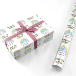Teacher Thank You So Much Wrapping Paper -CaseCraze Store Teacher Thank You So Much Personalised Wrapping Paper