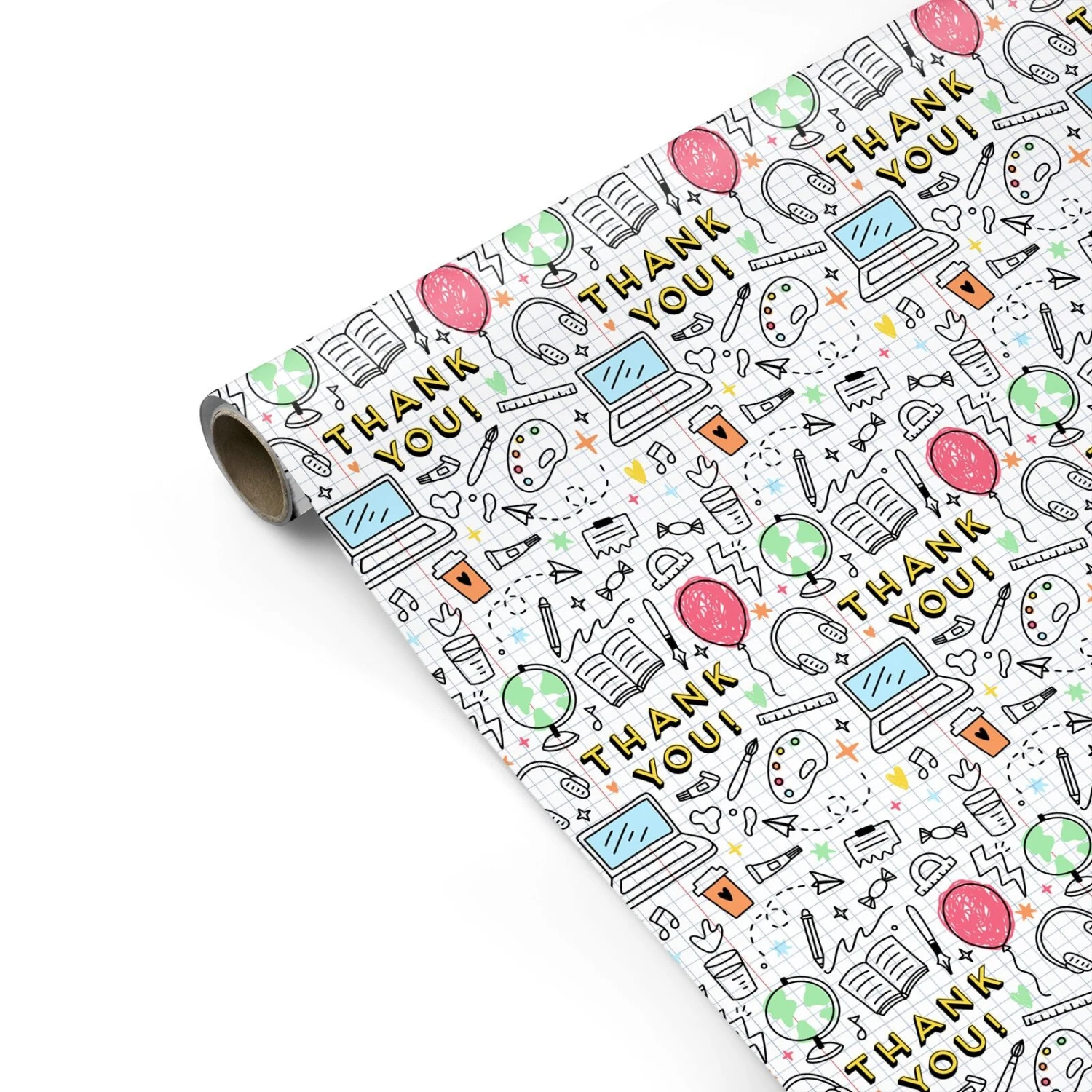 Thank You School Teacher Wrapping Paper 2 Thank You School Teacher Wrapping Paper - Image 2
