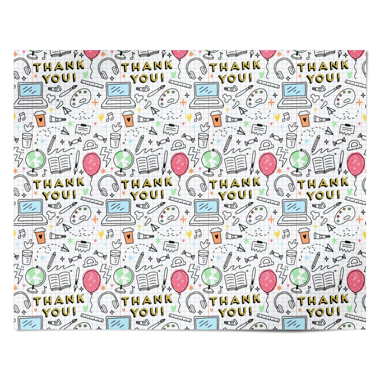 Thank You School Teacher Wrapping Paper 4 Thank You School Teacher Wrapping Paper - Image 4