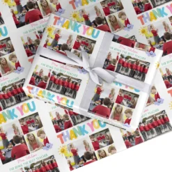 Thank You Teacher Photo Wrapping Paper