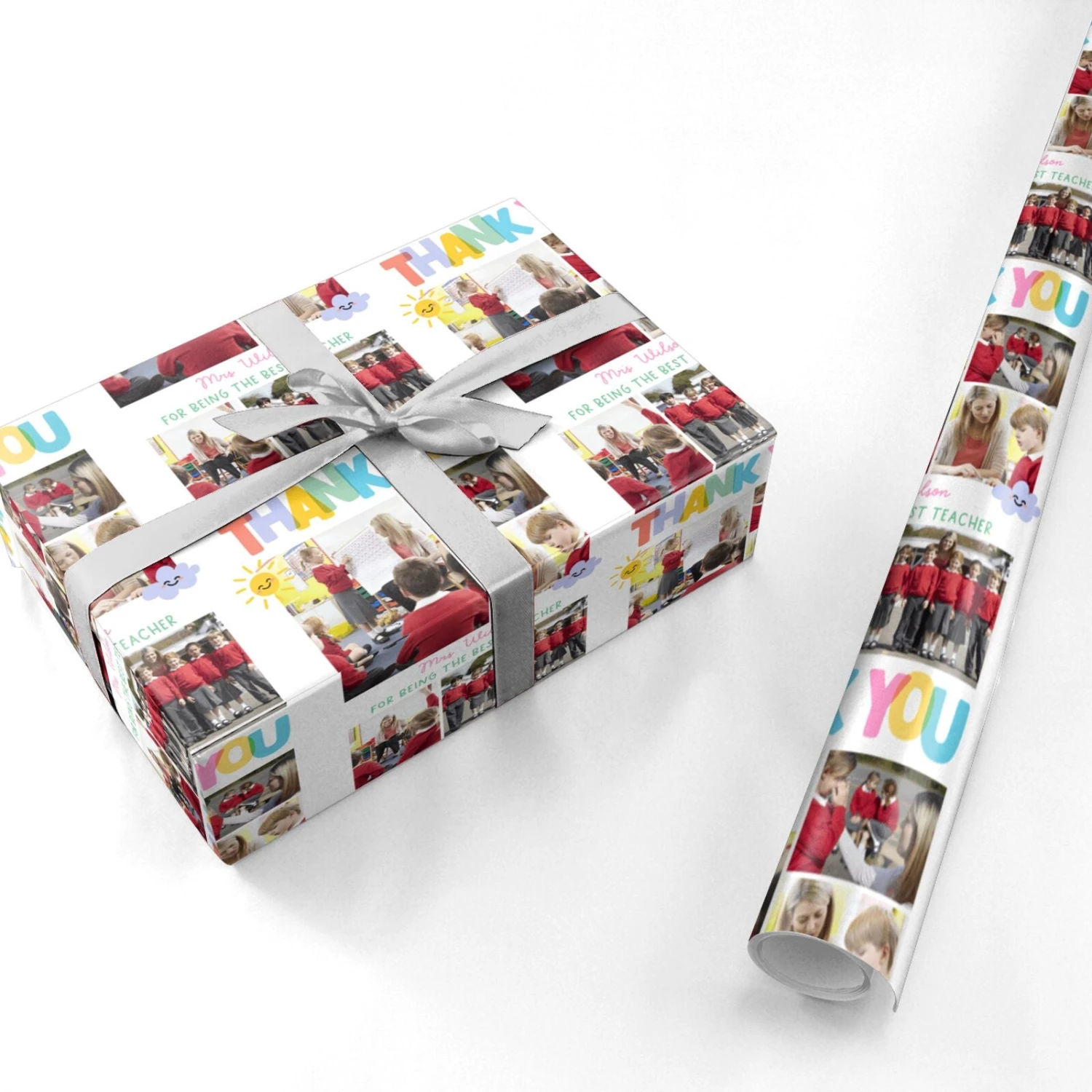 Thank You Teacher Photo Wrapping Paper 3 Thank You Teacher Photo Wrapping Paper - Image 3