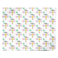 Thanks Helping Me Grow Wrapping Paper -CaseCraze Store Thanks Helping Me Grow Personalised Wrapping Paper Alternative