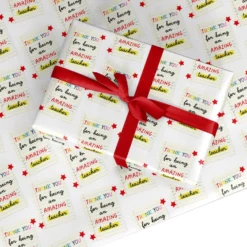 Thanks Teacher Wrapping Paper