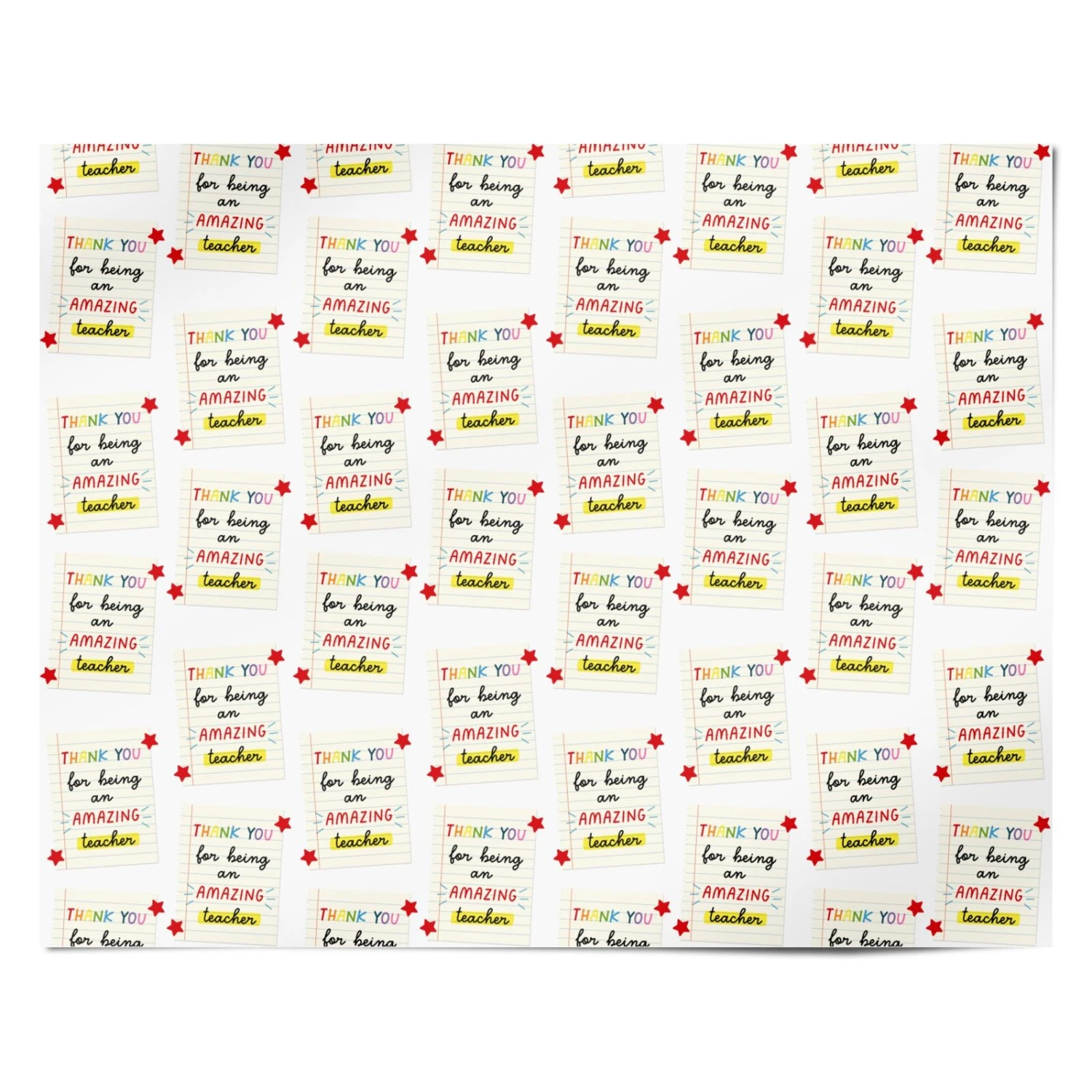 Thanks Teacher Wrapping Paper 4 Thanks Teacher Wrapping Paper - Image 4