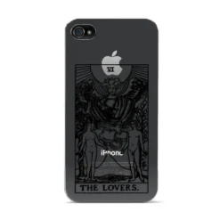 The Lovers Monochrome Tarot Card IPhone Case -CaseCraze Store The Lovers Monochrome Tarot Card Apple iPhone 4s Case