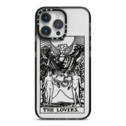 The Lovers Monochrome Tarot Card IPhone Case