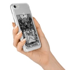 The Lovers Monochrome Tarot Card IPhone Case -CaseCraze Store The Lovers Monochrome Tarot Card iPhone 7 Bumper Case on Silver iPhone Alternative Image