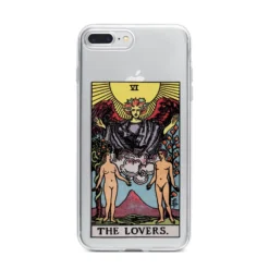 The Lovers Tarot Card IPhone Case -CaseCraze Store The Lovers Tarot Card iPhone 7 Plus Bumper Case on Silver iPhone