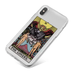 The Lovers Tarot Card IPhone Case -CaseCraze Store The Lovers Tarot Card iPhone X Bumper Case on Silver iPhone
