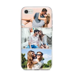Three Photo Collage IPhone Case 27 Three Photo Collage IPhone Case -CaseCraze Store Three Photo Collage iPhone 8 Bumper Case on Silver iPhone