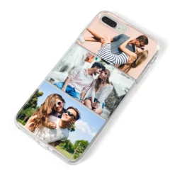 Three Photo Collage IPhone Case 30 Three Photo Collage IPhone Case -CaseCraze Store Three Photo Collage iPhone 8 Plus Bumper Case on Silver iPhone Alternative Image