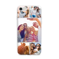 Tile Photo Collage Upload IPhone Case -CaseCraze Store Tile Photo Collage Upload iPhone 7 Bumper Case on Silver iPhone