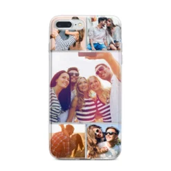 Tile Photo Collage Upload IPhone Case -CaseCraze Store Tile Photo Collage Upload iPhone 7 Plus Bumper Case on Silver iPhone