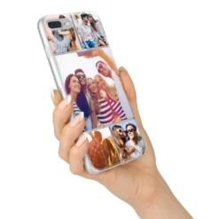 Tile Photo Collage Upload IPhone Case -CaseCraze Store Tile Photo Collage Upload iPhone 7 Plus Bumper Case on Silver iPhone Alternative Image
