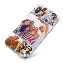 Tile Photo Collage Upload IPhone Case -CaseCraze Store Tile Photo Collage Upload iPhone X Bumper Case on Silver iPhone