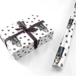 Top Hat Skull Wrapping Paper -CaseCraze Store Top Hat Skull Personalised Wrapping Paper