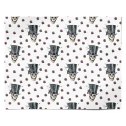 Top Hat Skull Wrapping Paper -CaseCraze Store Top Hat Skull Personalised Wrapping Paper Alternative
