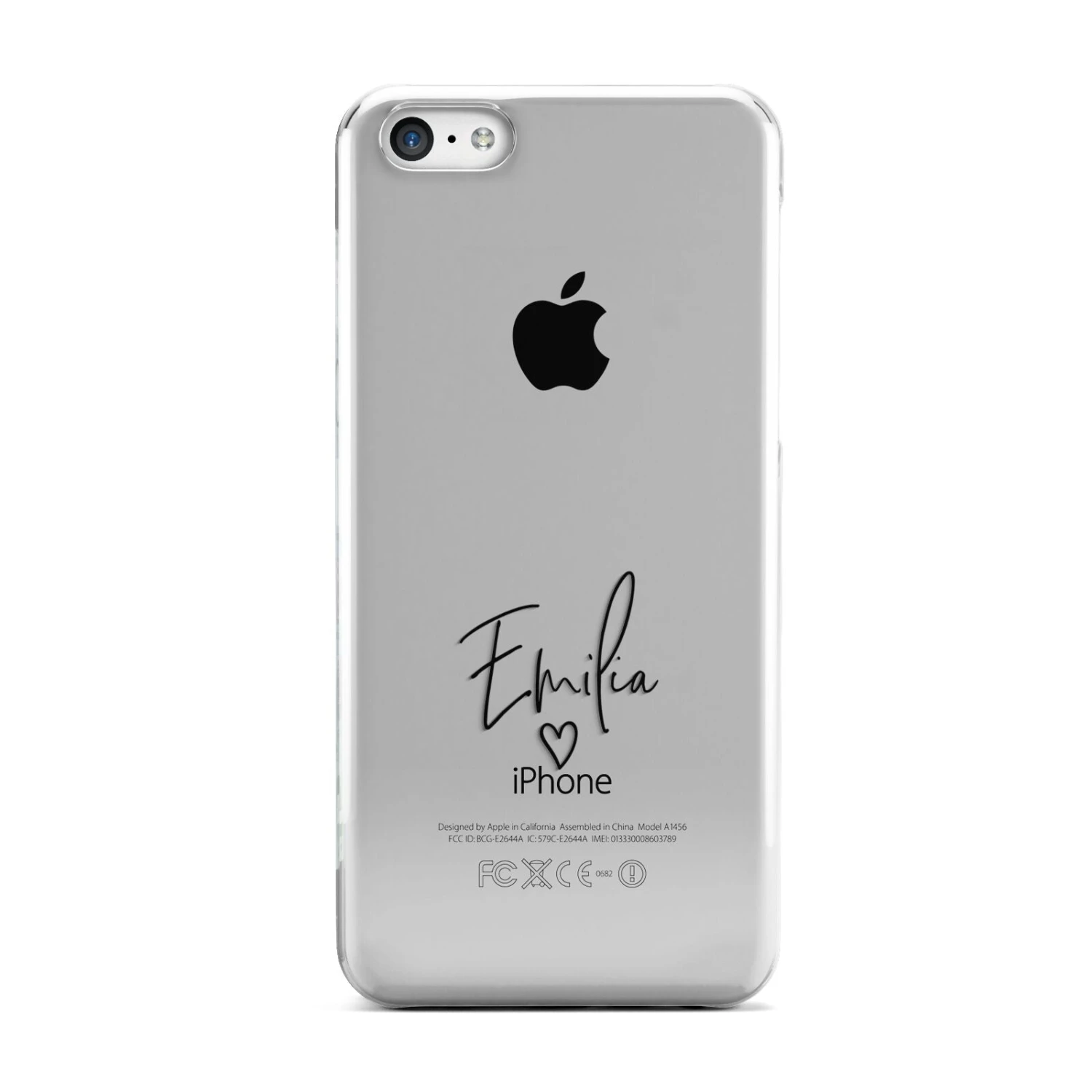 Transparent Black Handwritten Name IPhone Case 2 Transparent Black Handwritten Name IPhone Case - Image 2