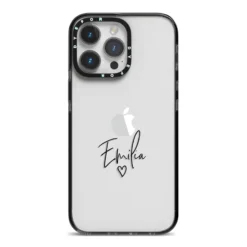 Transparent Black Handwritten Name IPhone Case