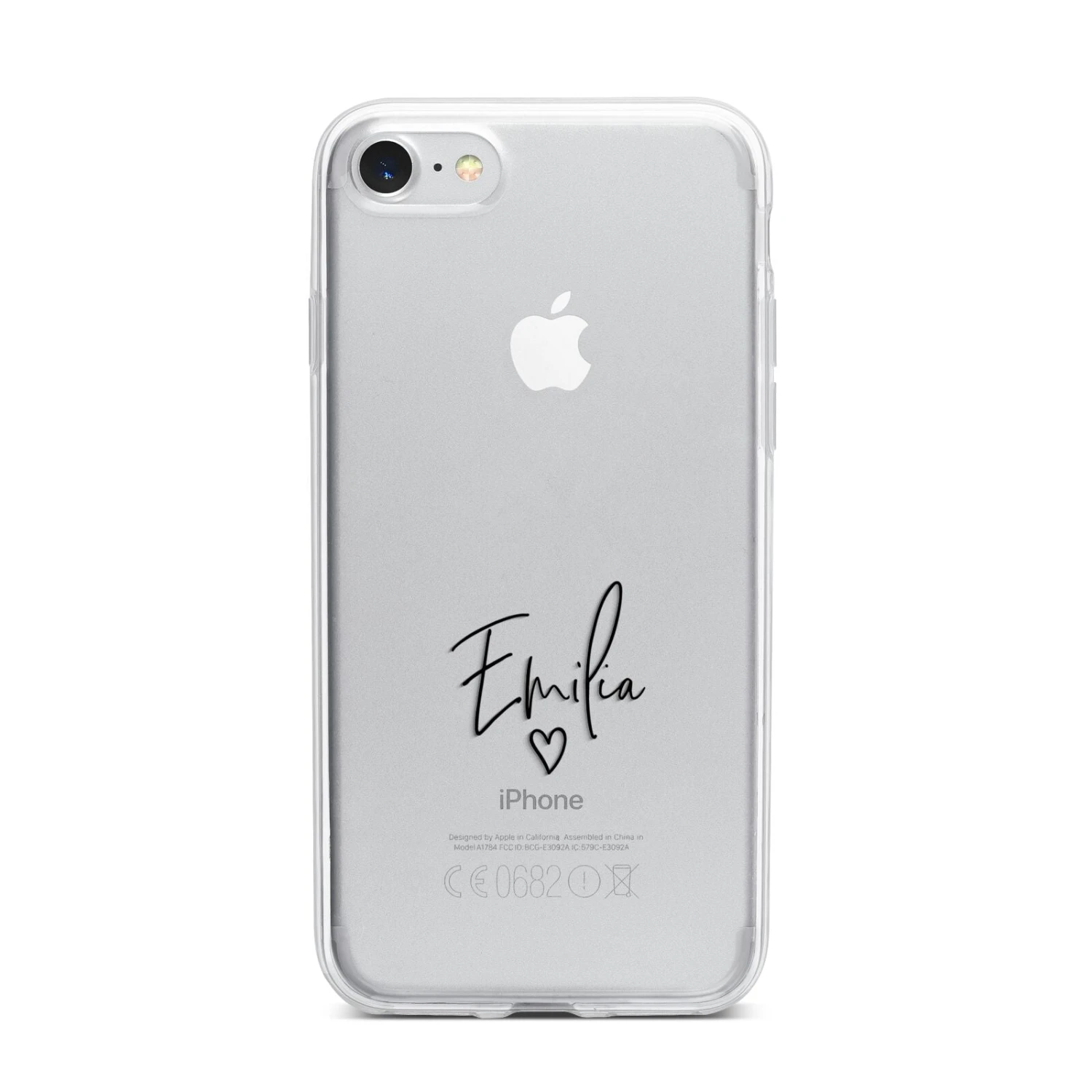 Transparent Black Handwritten Name IPhone Case 12 Transparent Black Handwritten Name IPhone Case - Image 12
