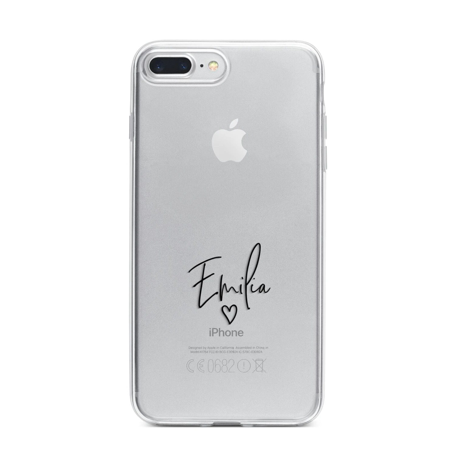 Transparent Black Handwritten Name IPhone Case 14 Transparent Black Handwritten Name IPhone Case - Image 14
