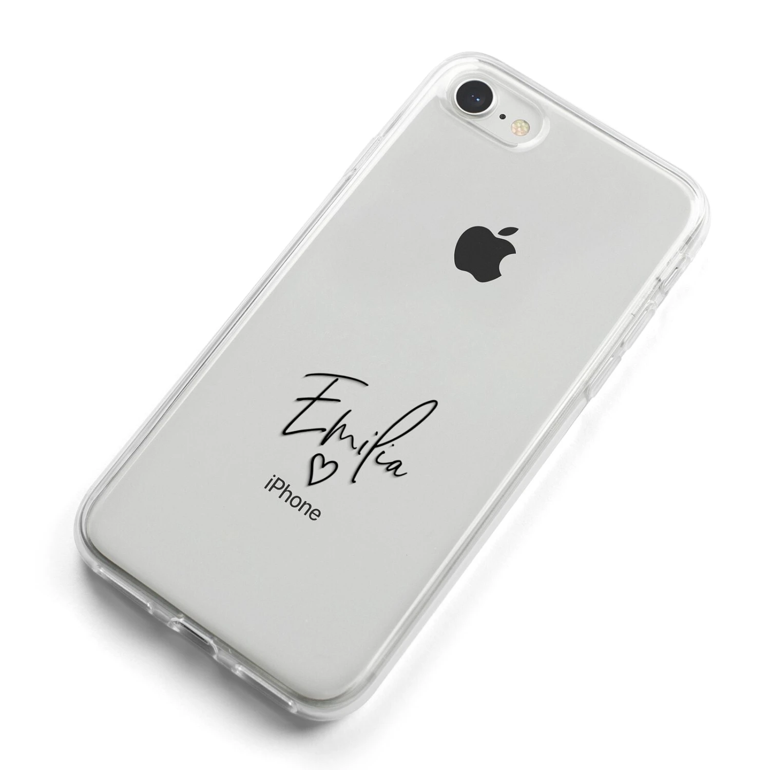 Transparent Black Handwritten Name IPhone Case 9 Transparent Black Handwritten Name IPhone Case - Image 9