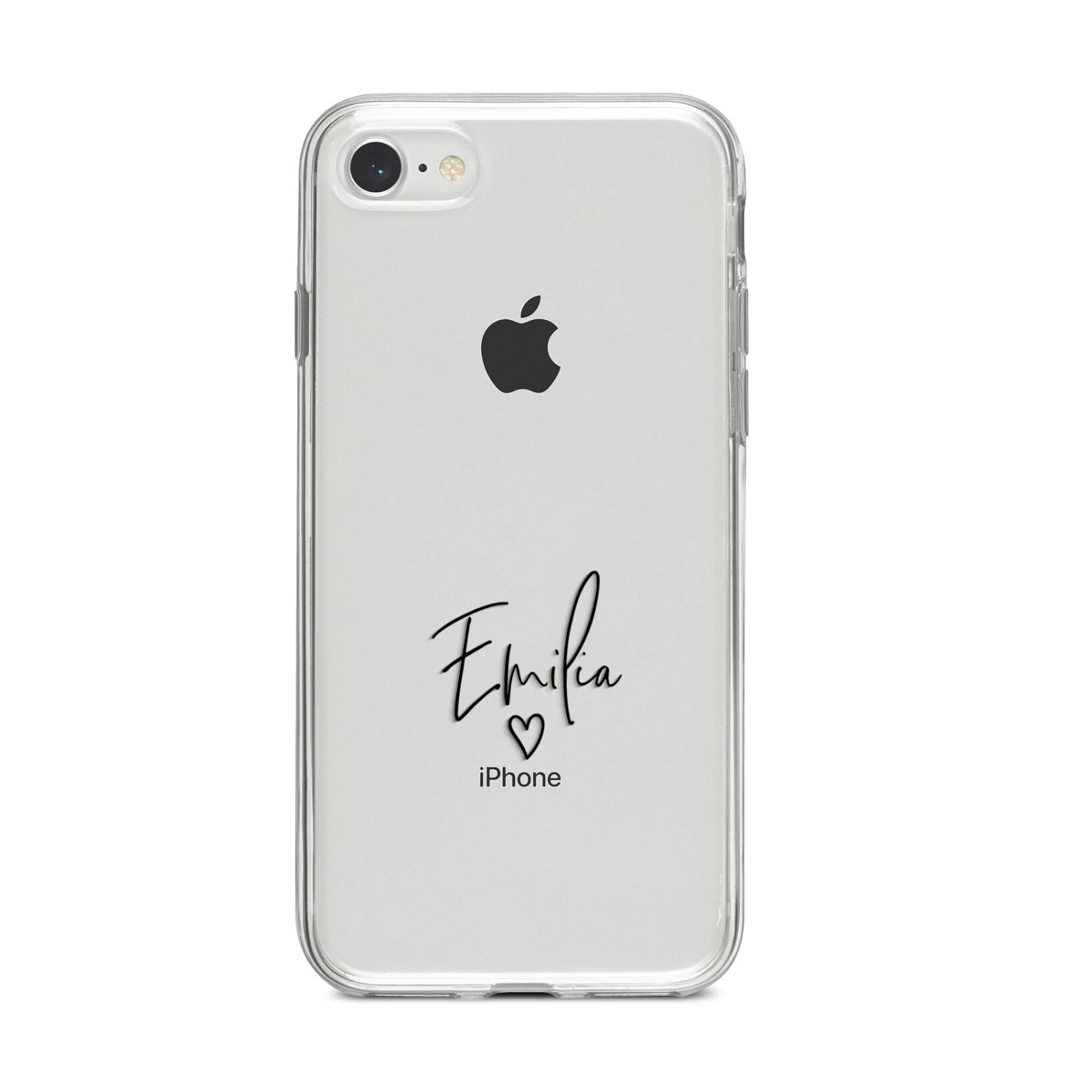Transparent Black Handwritten Name IPhone Case 8 Transparent Black Handwritten Name IPhone Case - Image 8