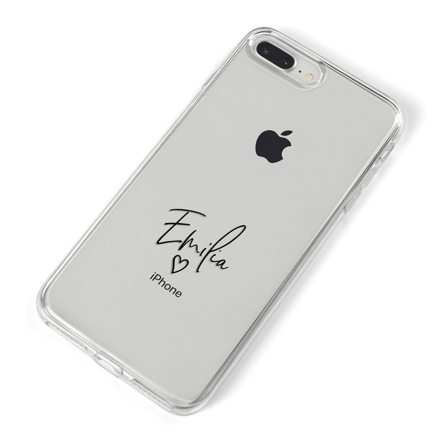 Transparent Black Handwritten Name IPhone Case 11 Transparent Black Handwritten Name IPhone Case - Image 11