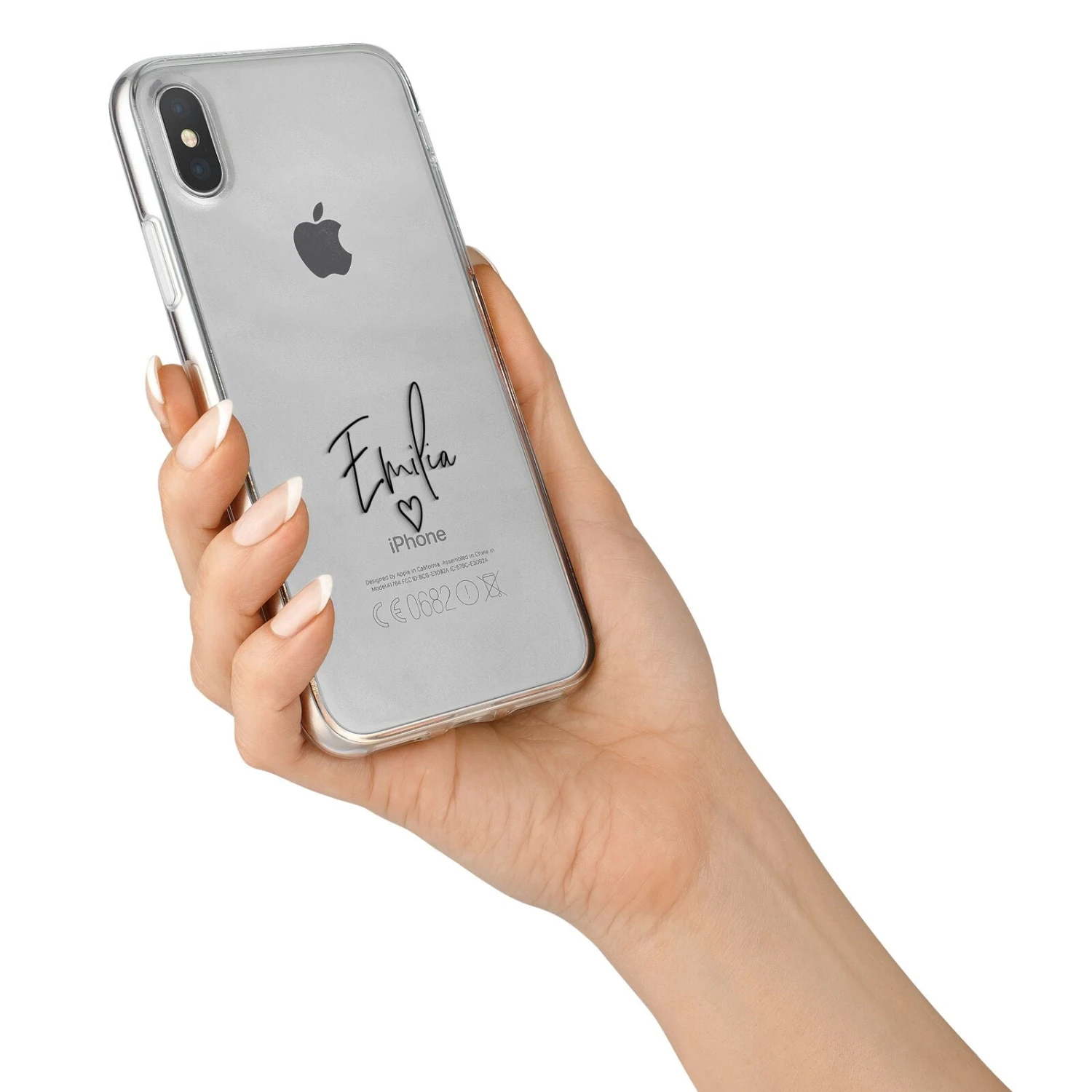 Transparent Black Handwritten Name IPhone Case 6 Transparent Black Handwritten Name IPhone Case - Image 6