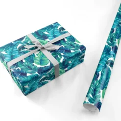 Tropical Leaves Wrapping Paper 6 Tropical Leaves Wrapping Paper -CaseCraze Store Tropical Leaves Personalised Wrapping Paper