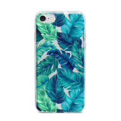 Tropical Leaves IPhone Case -CaseCraze Store Tropical Leaves iPhone 7 Bumper Case on Silver iPhone