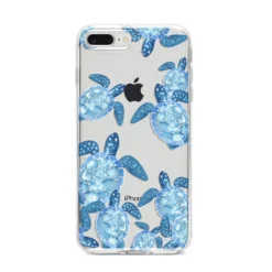 Turtle IPhone Case -CaseCraze Store Turtle iPhone 8 Plus Bumper Case on Silver iPhone