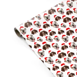 Two Dogs Personalised Christmas Photo Wrapping Paper -CaseCraze Store Two Dogs Personalised Christmas Photo Personalised Gift Wrap