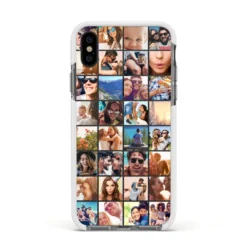 Ultimate Photo Montage Upload IPhone Case -CaseCraze Store Ultimate Photo Montage Upload Apple iPhone Xs Impact Case White Edge on Black Phone
